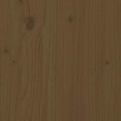 vidaXL Bedframe massief hout honingbruin 135x190 cm