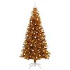 vidaXL Kerstboom met 300 LED met standaard Goud 240 cm PET