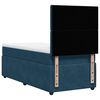 vidaXL Boxspring met matras fluweel donkerblauw 100x200 cm