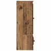 vidaXL Hoge kast met lade 3 pcs Oud Hout Bewerkt hout