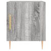 vidaXL Nachtkastje 40x40x50 cm bewerkt hout grijs sonoma eikenkleurig