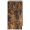 vidaXL Nachtkastjes 2 st 39x35x65 cm bewerkt hout gerookt eikenkleur
