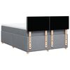 vidaXL Boxspring met matras stof lichtgrijs 140x200 cm