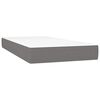 vidaXL Boxspring met matras stof zwart 120x190 cm