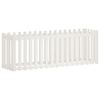 vidaXL Plantenbak verhoogd hekontwerp 200x50x70 cm grenenhout wit