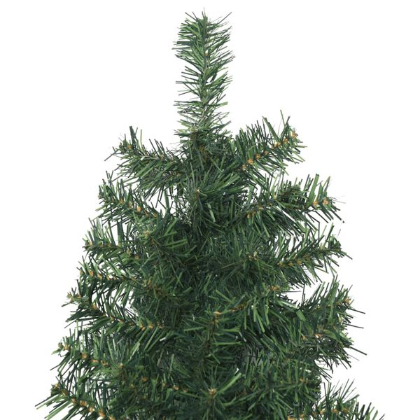 vidaXL Kunstkerstboom smal met standaard 270 cm PVC
