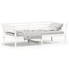 vidaXL Slaapbank zonder matras 90x200 cm massief grenenhout wit