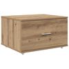 vidaXL Bureau Artisan Eiken 131,5 x 50 x 106,5 cm Bewerkt hout