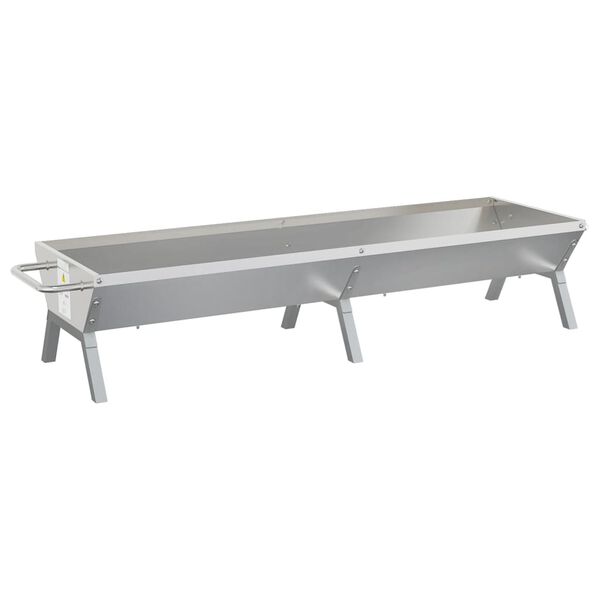 vidaXL Barbecueplaat 158x42x31 cm roestvrij staal zilverkleurig