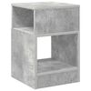 vidaXL Bijzettafel 2 pcs Beton Grijs 30,5 x 30 x 45 cm Bewerkt hout