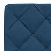 vidaXL Bed met matras stof blauw 90x190 cm