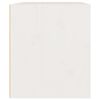vidaXL Wandkast 45x30x35 cm massief grenenhout wit