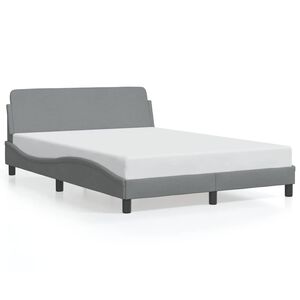 vidaXL Bedframe "Dover" 120x200 cm stof lichtgrijs