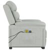 vidaXL Sta-op-massagestoel fluweel lichtgrijs