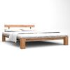 vidaXL Bedframe massief eikenhout 160x200 cm