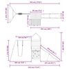 vidaXL Speelhuis massief grenenhout