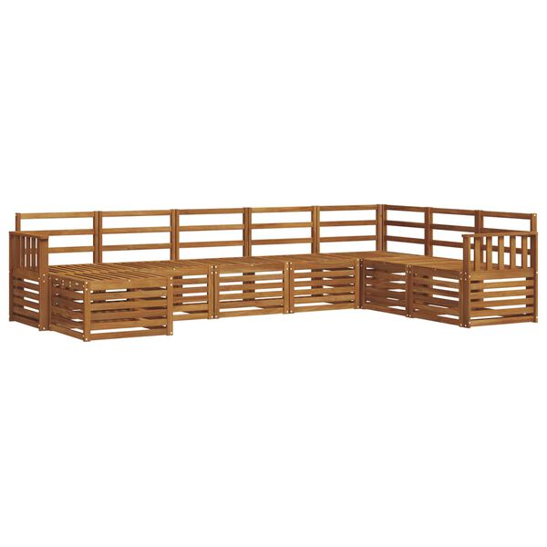 vidaXL Sofa-Sets 8 pcs Naturel Massief Acaciahout