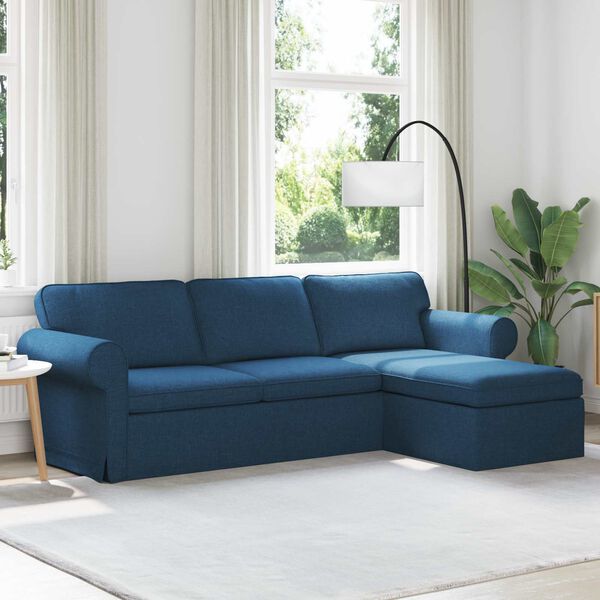 vidaXL Bank 210cm Blauw Metaal