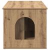 vidaXL Kattenhuis Ambachtelijk eiken 85 x 55 x 50,5 cm Bewerkt hout