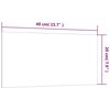 vidaXL Magneetbord voor aan de wand 40x20 cm gehard glas zwart