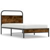 vidaXL Bedframe zonder matras bewerkt hout gerookt eiken 100x190 cm