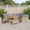 vidaXL Tuinbankenset 12 pcs Beige poly rattan