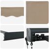 vidaXL Markies Beige 350 x 250 cm Polyester en Aluminium