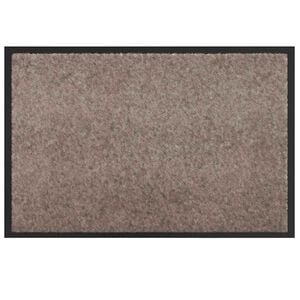 vidaXL Deurmat Beige 60 x 40 x 1.2 cm Teddy Stof