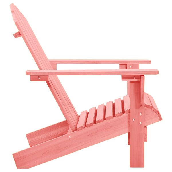vidaXL Tuinstoel Adirondack massief vurenhout roze