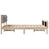 vidaXL Bedframe Lichtgrijs 140 x 200 cm Massief grenenhout
