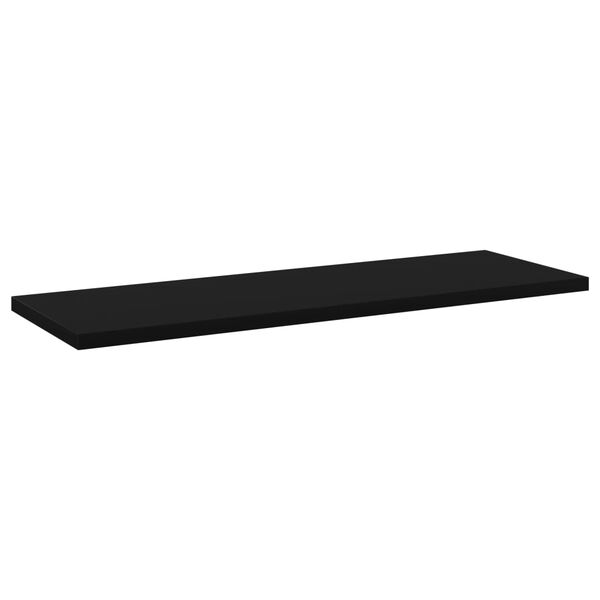 vidaXL Wandschappen 8 st 60x20x1,5 cm spaanplaat zwart