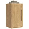 vidaXL Badkamer wandkast met plank FLORO Wasbruin 35 x 30 x 60 cm