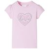 Kindershirt 104 lichtroze