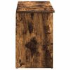 vidaXL Schoenenbank 102x30,5x45 cm bewerkt hout gerookt eikenkleurig
