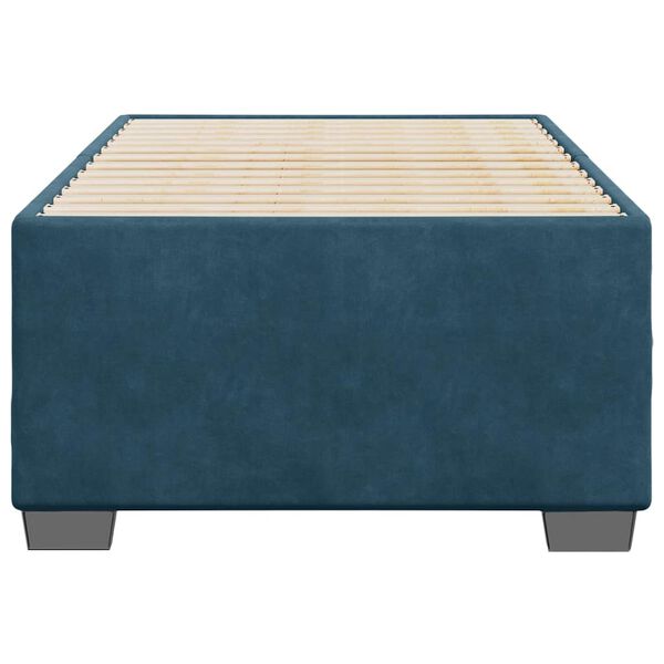 vidaXL Bedframe fluweel blauw 100x200 cm