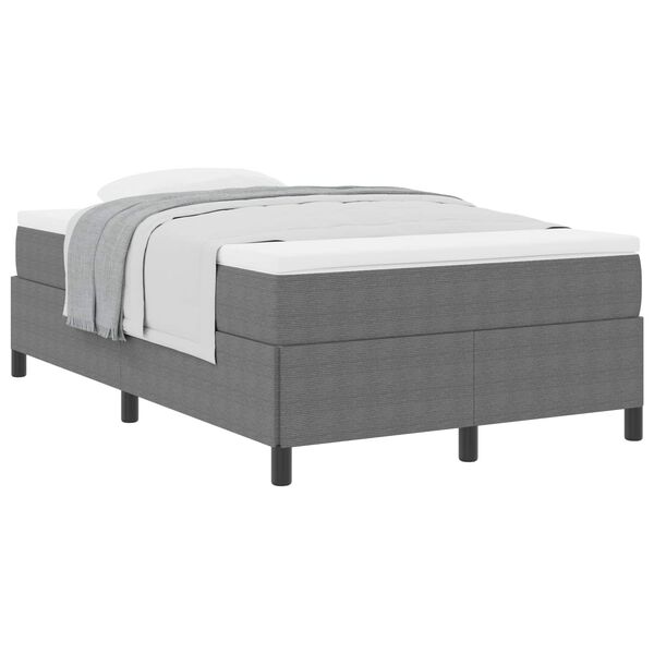 vidaXL Boxspringbed Lichtgrijs 120 x 190 cm Fluweel