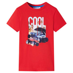 Kindershirt 92 rood