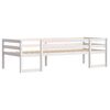 vidaXL Kinderbedframe massief grenenhout wit 80x200 cm