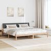vidaXL Bedframe Bruin en donkergrijs 160 x 200 cm Massief grenenhout