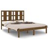 vidaXL Bedframe massief grenenhout honingbruin 140x190 cm