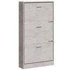 vidaXL Schoenenkast 59x17x108 cm bewerkt hout betongrijs