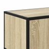 vidaXL Tv-meubel 150x35x41 cm bewerkt hout metaal sonoma eikenkleurig