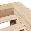 vidaXL Bedframe zonder matras massief grenenhout 120x190 cm