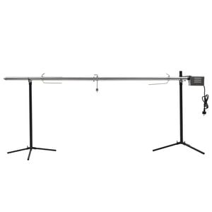 vidaXL Automatische barbecue met motor 207x45x81 cm roestvrij staal