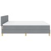 vidaXL Boxspringbed met matras Lichtgrijs 180 x 200 cm Stof