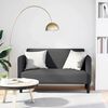 vidaXL Loveseat bank 109 cm corduroy stof donkergrijs