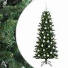 vidaXL Kunstkerstboom met kerstbal 120 cm 150 LED's Warmwit PVC en PE