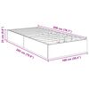 vidaXL Ottoman Bedframe Beton Grijs 100 x 200 cm Bewerkt hout
