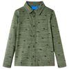 Kindershirt 140 gem&ecirc;leerd kakikleurig