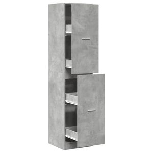 vidaXL Apothekerskast 40x41x174,5 cm bewerkt hout betongrijs